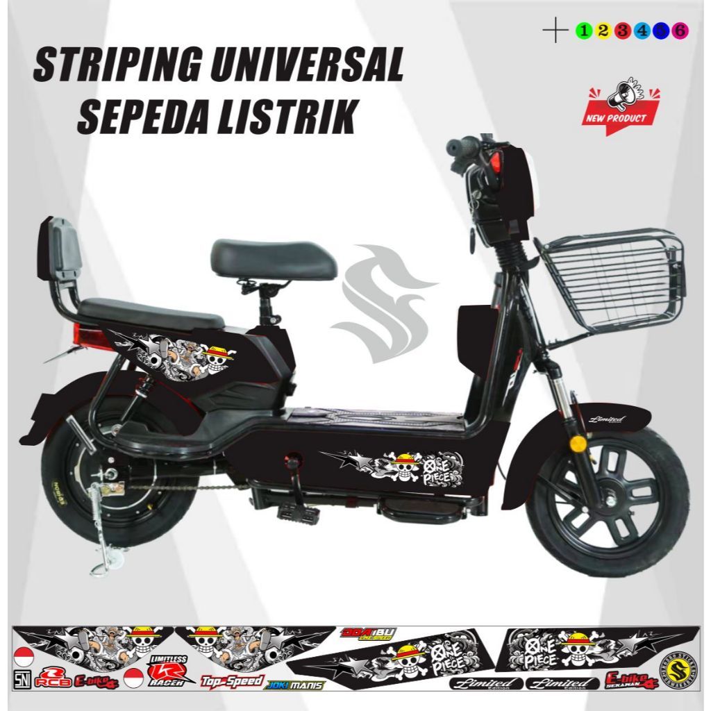VARIASI DECAL STRIPING SEPEDAH LISTRIK SEPEDAH LISTRIK