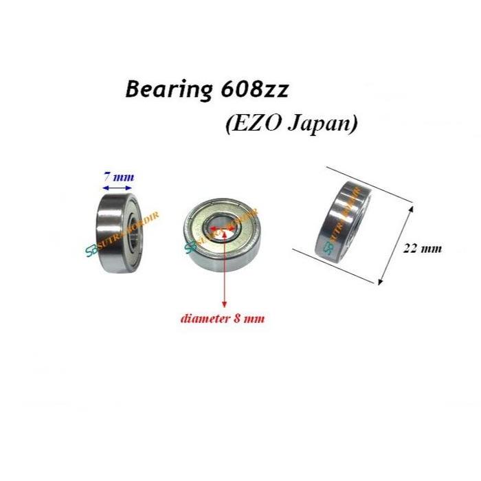 bearing 608z EZO Jepang Bearing 608z Bearing Japan EZO Kualitas Bagus bearing 608z ezo by Josscom