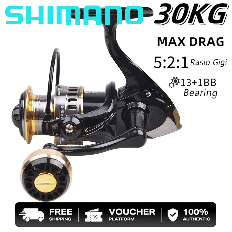 (LuxvenMart) SHIMANO Reel Pancing Metal Reel Pancing Murah Reel Ryobi Reel Pancing Gulungan Pancing 