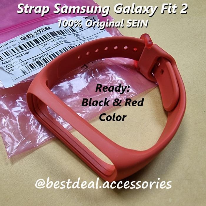 Strap Samsung Galaxy Fit 2 - Gelang / Rubber Band Original Fit2 - Hitam