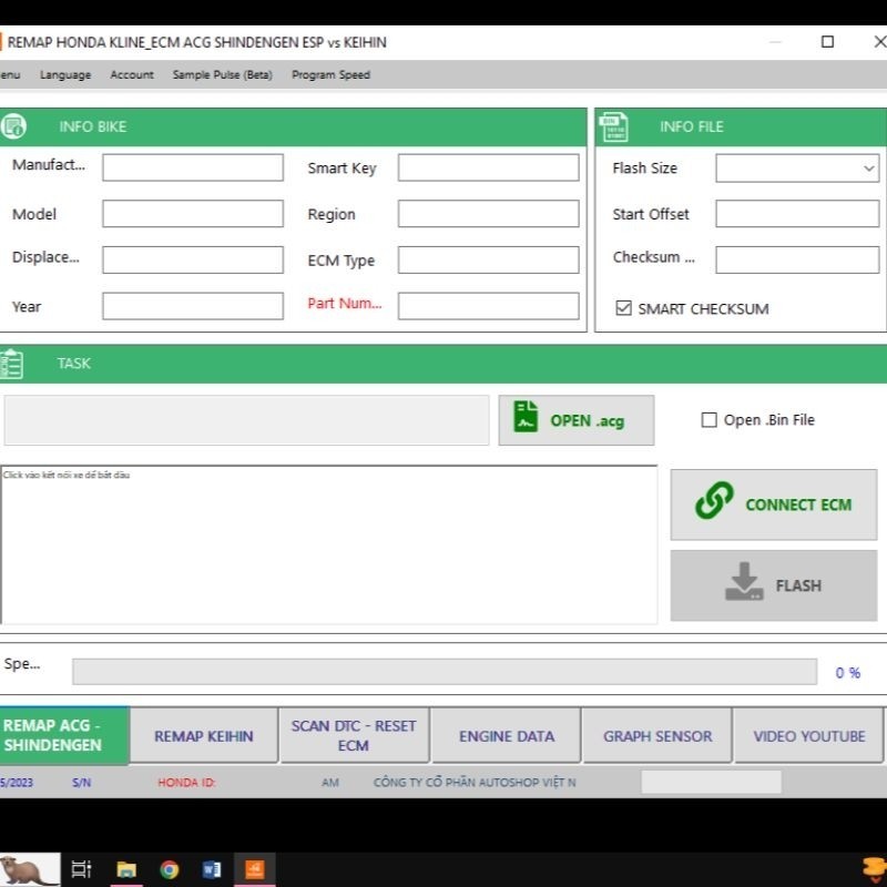 software autoshop dan Honda flash tool bonus software Honda ecu