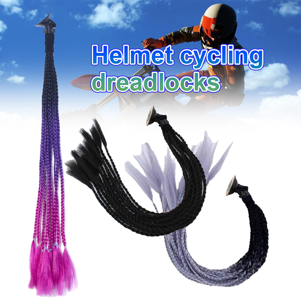 Dekorasi Helm Wig Topi Topi dengan Pemasangan Helm Kendaraan Listrik Sepeda Motor Cangkir Hisap