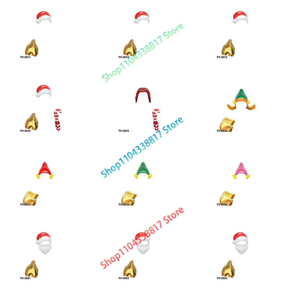 WM Blocks TV6302 TV6303 Sally ristmas Santa Jake Elf Halloween Movies Anime Bricks Dolls Buig Blocks