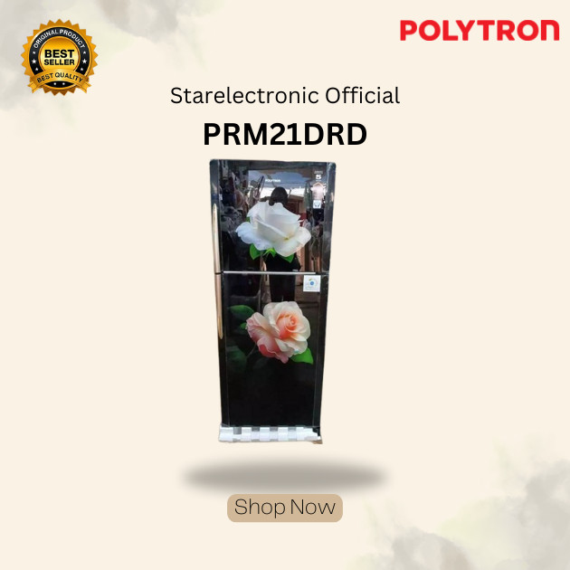 Polytron PRM 21DRD – Kulkas 2 Pintu 210 Liter PRM21DRD