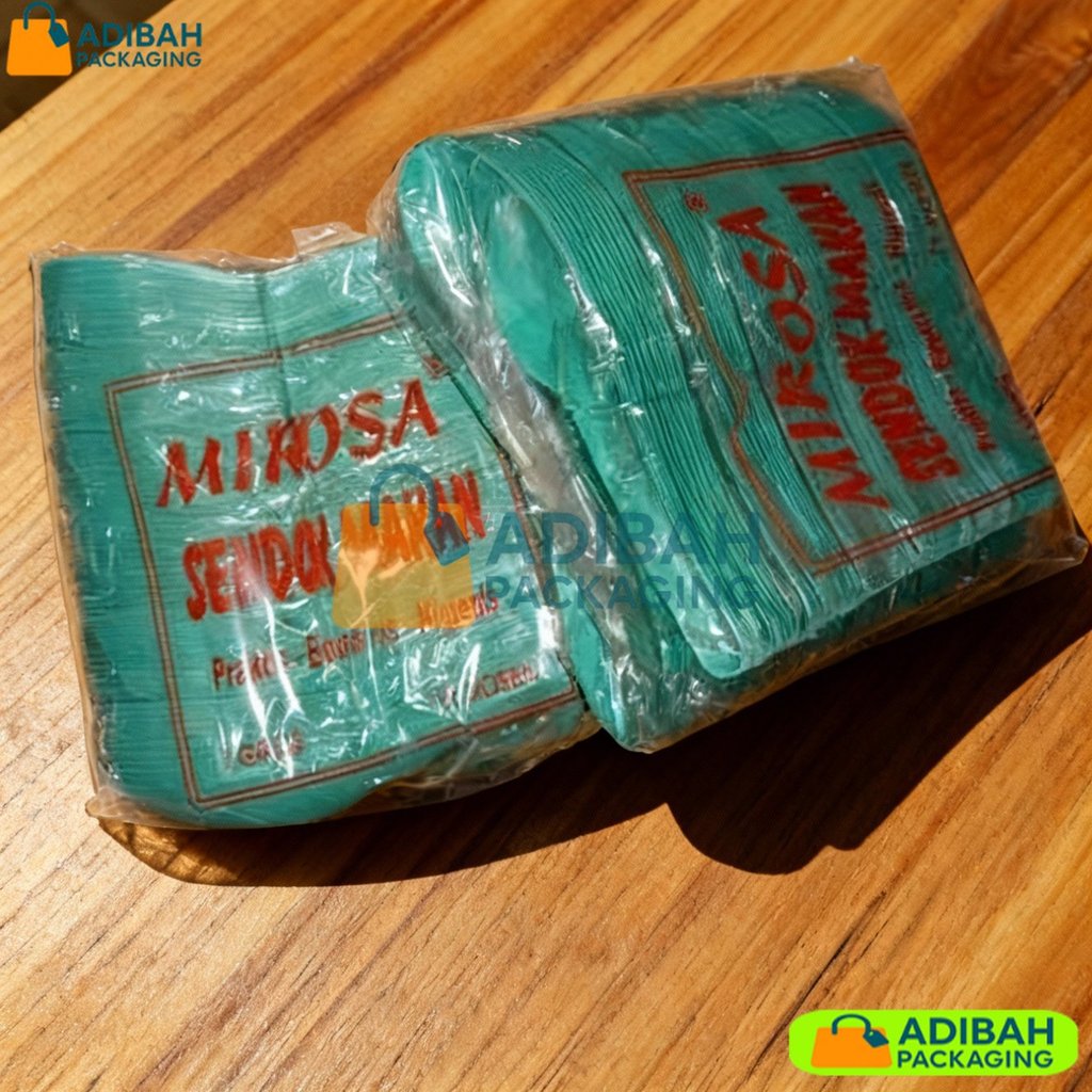 Diskon COD Sendok Plastik Bebek Hijau MIROSA/Sendok Plastik/Sendok Bebek Plastik