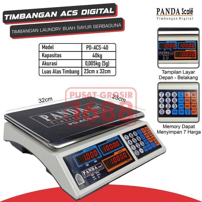 Timbangan Digital / Timbangan laundry Paket Barang Sembako 40kg  Pasti Ori 