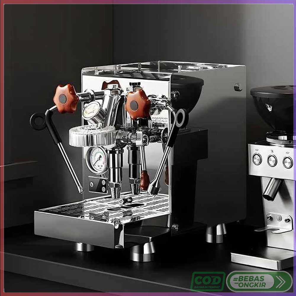 ZZUOM Mesin Kopi Espresso Coffee Maker Frothing 15 Bar 2050W - M05C