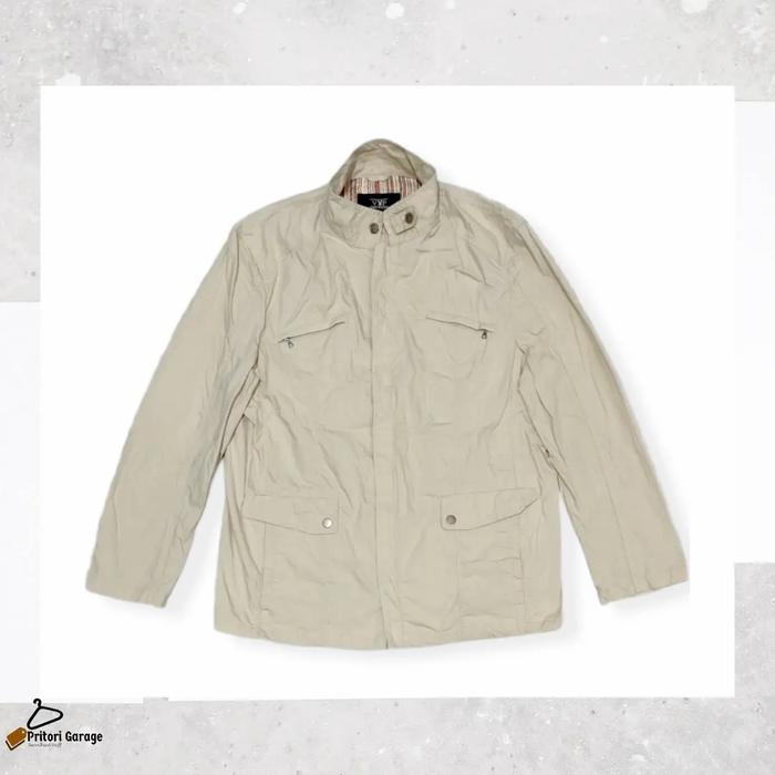 Parka Trucker Canvas Jacket VIP Playboy Cream Brown Color "Vintage"