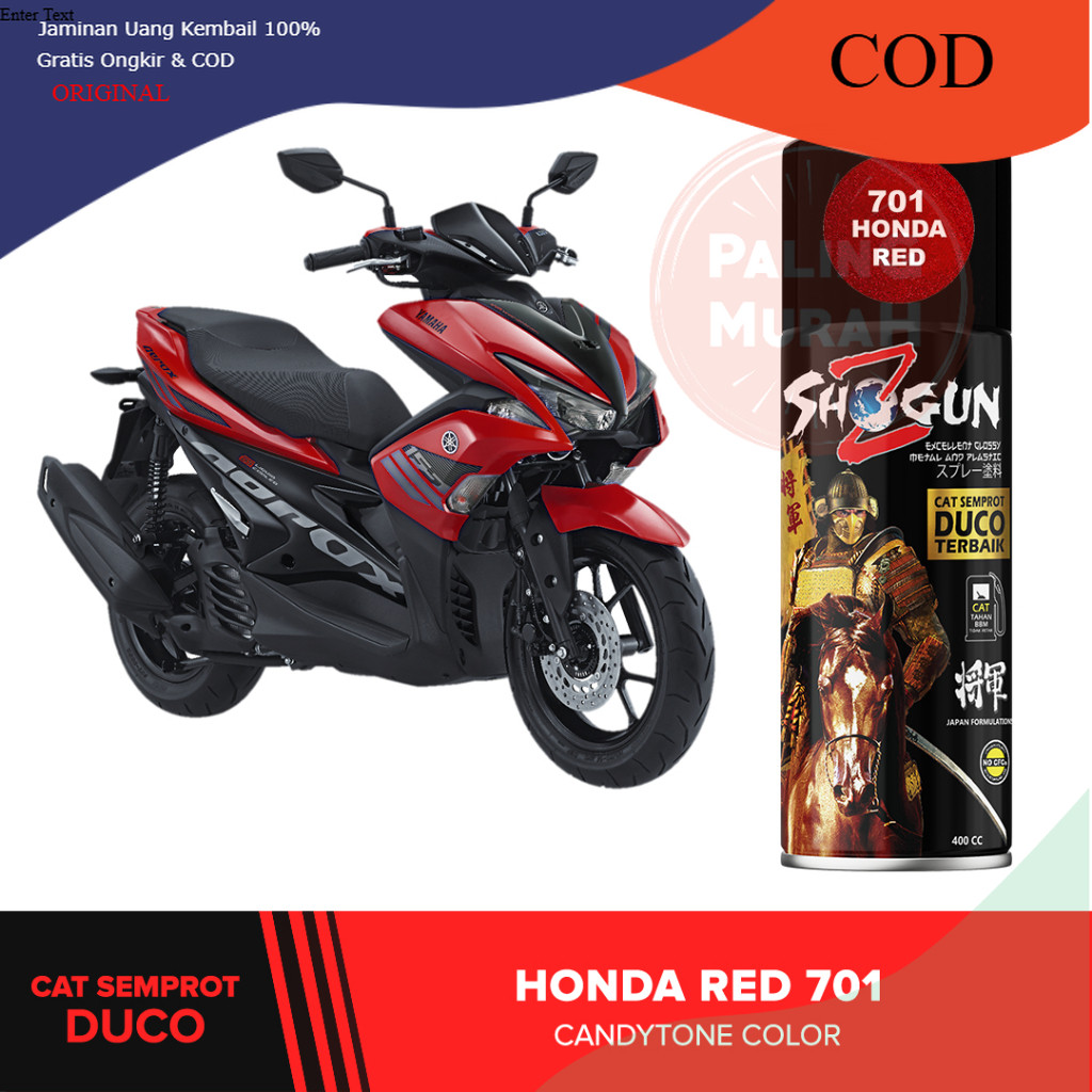 Cat Semprot Jepang Cat Semprot Motor Shogun Z Paint Honda Red 701 - Motor Velg Warna Merah Candy Ton