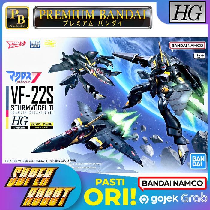 BANDAI HG 1/100 VF-22S Sturmvogel II Gamlin Kizaki Use - Macross 7 P-BANDAI Limited