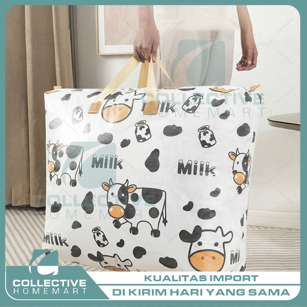 Tas Mudik Jumbo Travel Bag Besar Motif Bagus Tempat Penyimpanan Baju Selimut Waterproof [ Collective