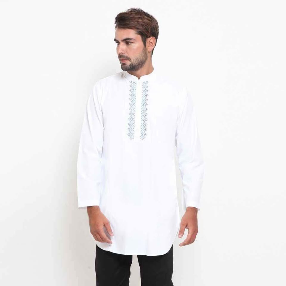 KEMEJA KOKO YEGE  BASIC LENGAN  PANJANG WHITE