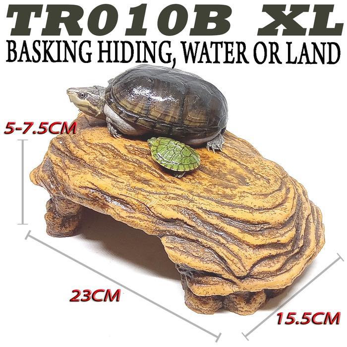 TR010B BASKING SPOT TURTLE BANK RAM TEMPAT JEMUR SEMBUNYI REPTILE KURA KURA AIR BRAZIL RES TURTLES B