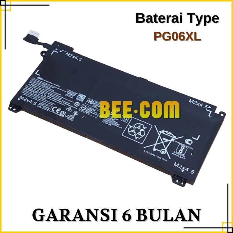 Baterai For HP Omen 15-dh1020TX 15-dh0180TX 15-dh0105TX 15-dh0000NK PG06XL -BEE