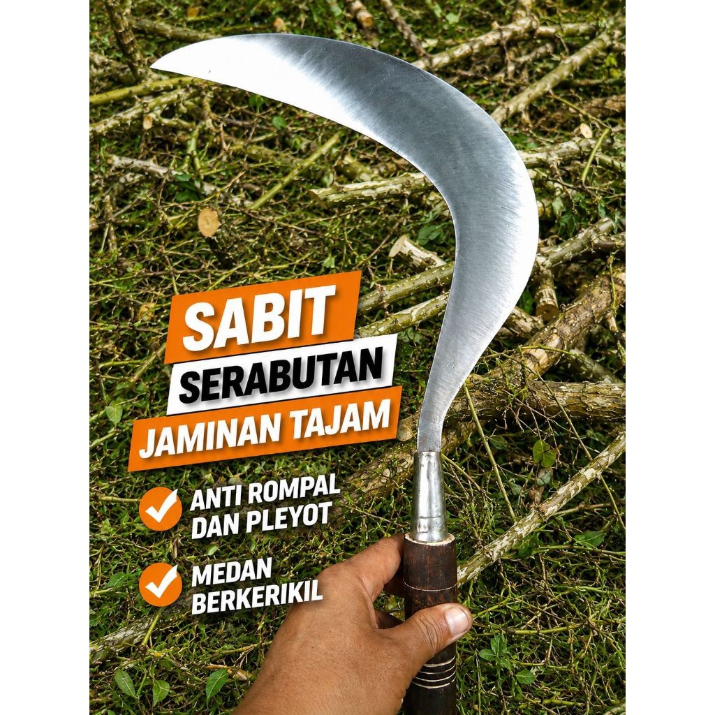 sabit/arit serabutan/ramban rumput kecil/medan berkerikil ( SUPER KUAT )