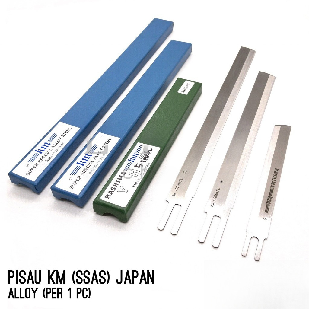24 JAM Pisau KM SSAS Alloy Japan Original per 1pc Super Special Alloy Steel Jepang Mesin Potong Baha