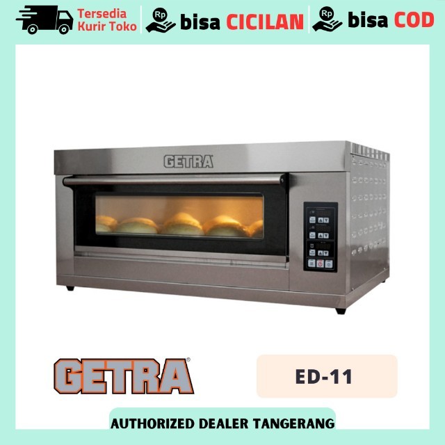 Baking Oven Roti Listrik Getra ED-11 Oven Listrik 1 deck 1 tray Garansi Resmi