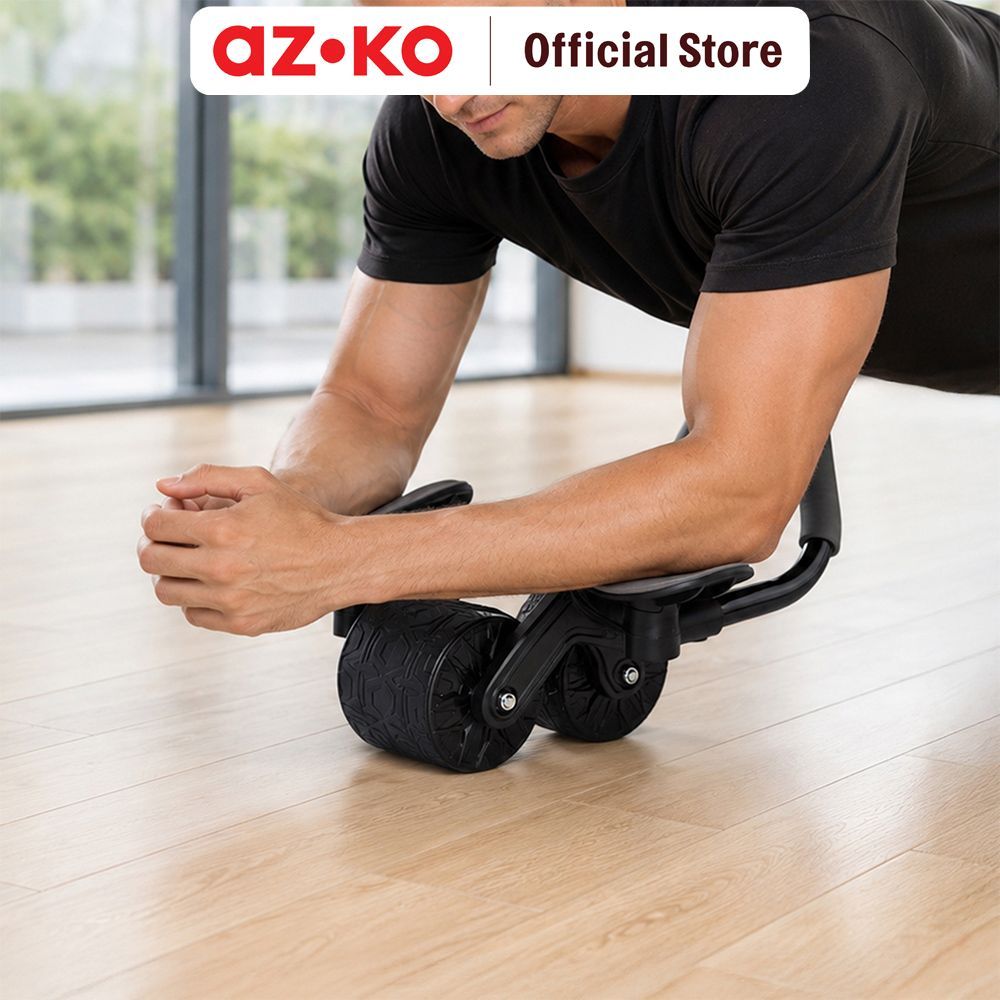 AZKO Kinetic Abdominal Wheel & Plank Trainer Perlengkapan Fitness Dan Gym Full Body Exercise Alat Ol