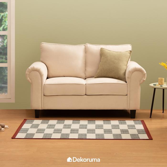 Dekoruma TAKESHI Karpet Motif / Karpet Motif Kotak  Karpet Duduk Ukuran 150x100 cm