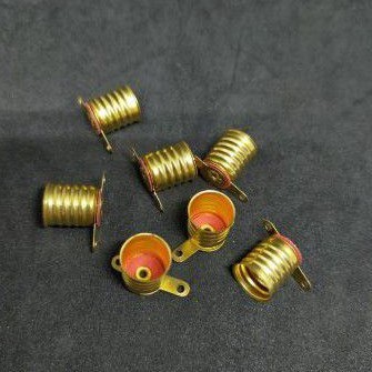 Fiting Lampu Bohlam Kuning Kecil Buat Praktek / Fitting Dop Senter / Fitting Bohlam Mini