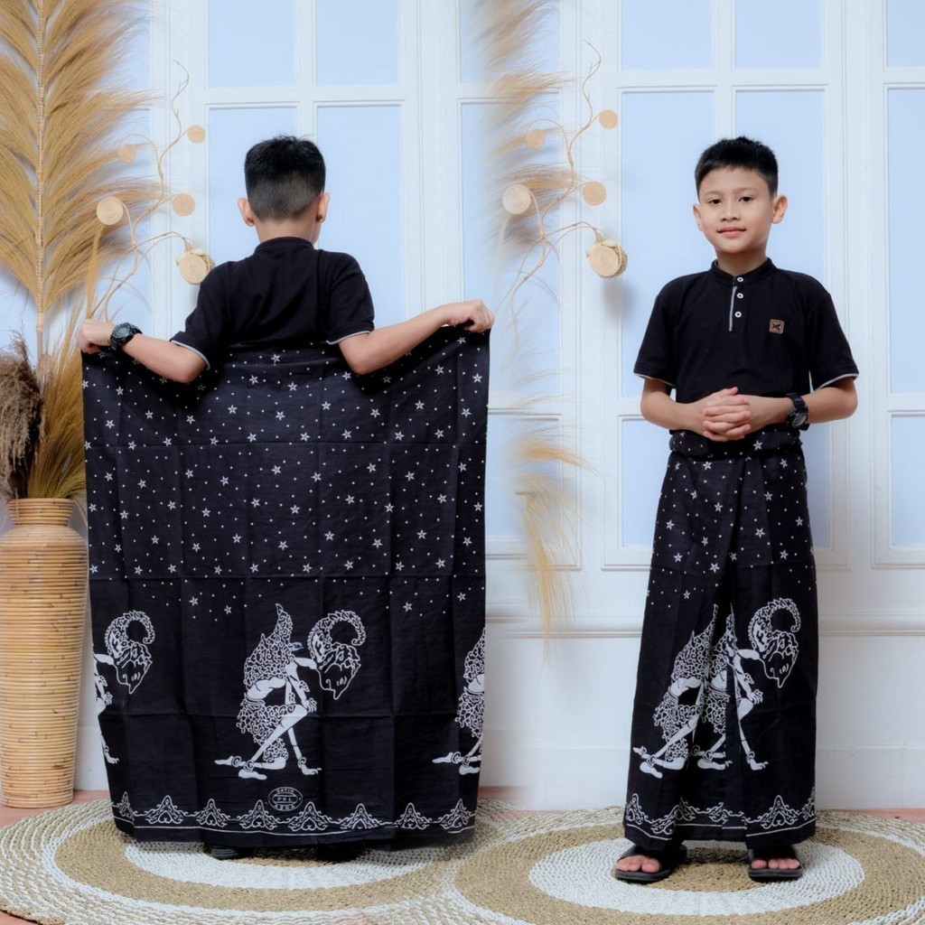SARUNG BATIK ANAK LAKI-LAKI SD ATAU SMP MOTIF WAYANG EXCLUSIVE WADIMOR JUNIOR | SARUNG ANAK