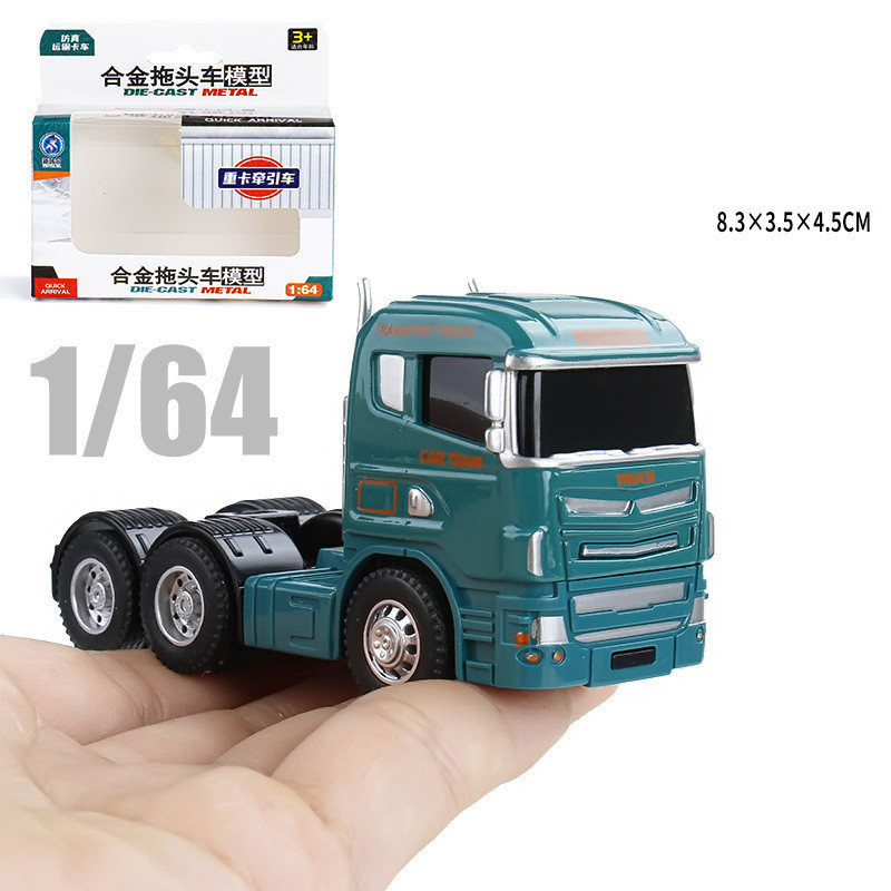 1:64 Scania container truck American container truck Miniature Model Toy Transport Vehicles Metal Di