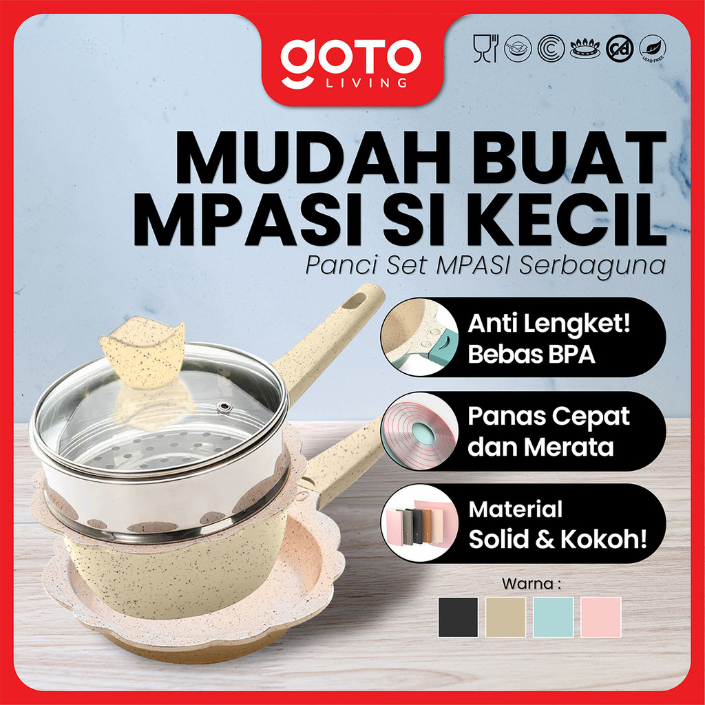 Goto Mavy Panci Set Mpasi Pan Bayi Peralatan Cookware Wajan Baby