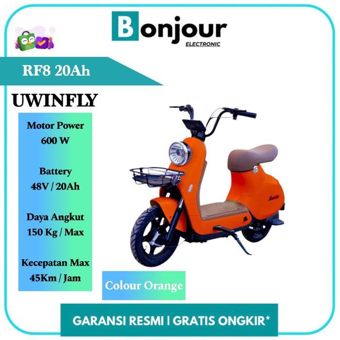 Sepeda Listrik Uwinfly RF8 Redfish 8 Battery 48V/20Ah ORANGE [ORI]