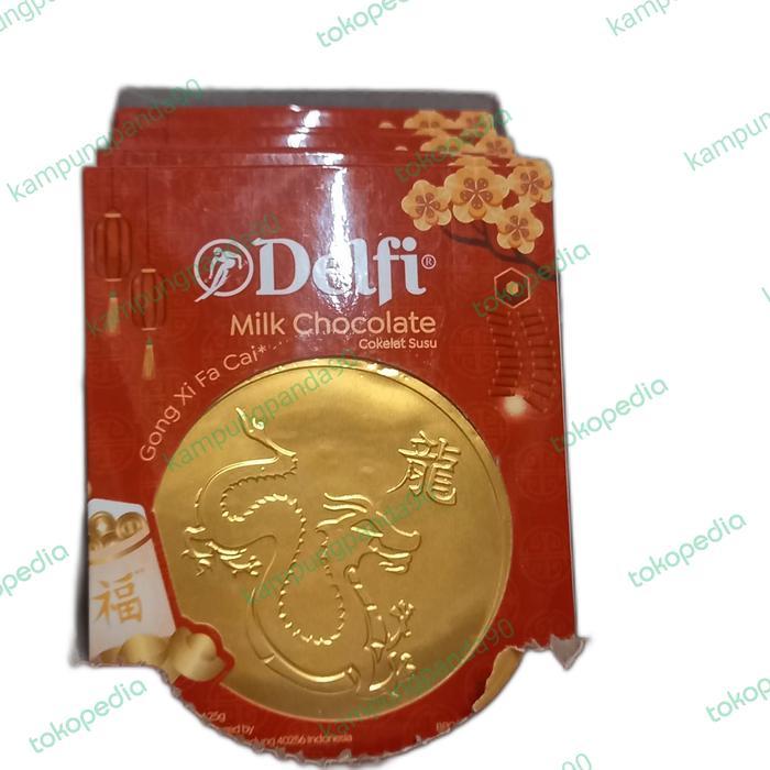 Coklat Susu Koin Delfi Mil Chocolate 10x25g shio Macan Coklat imlek