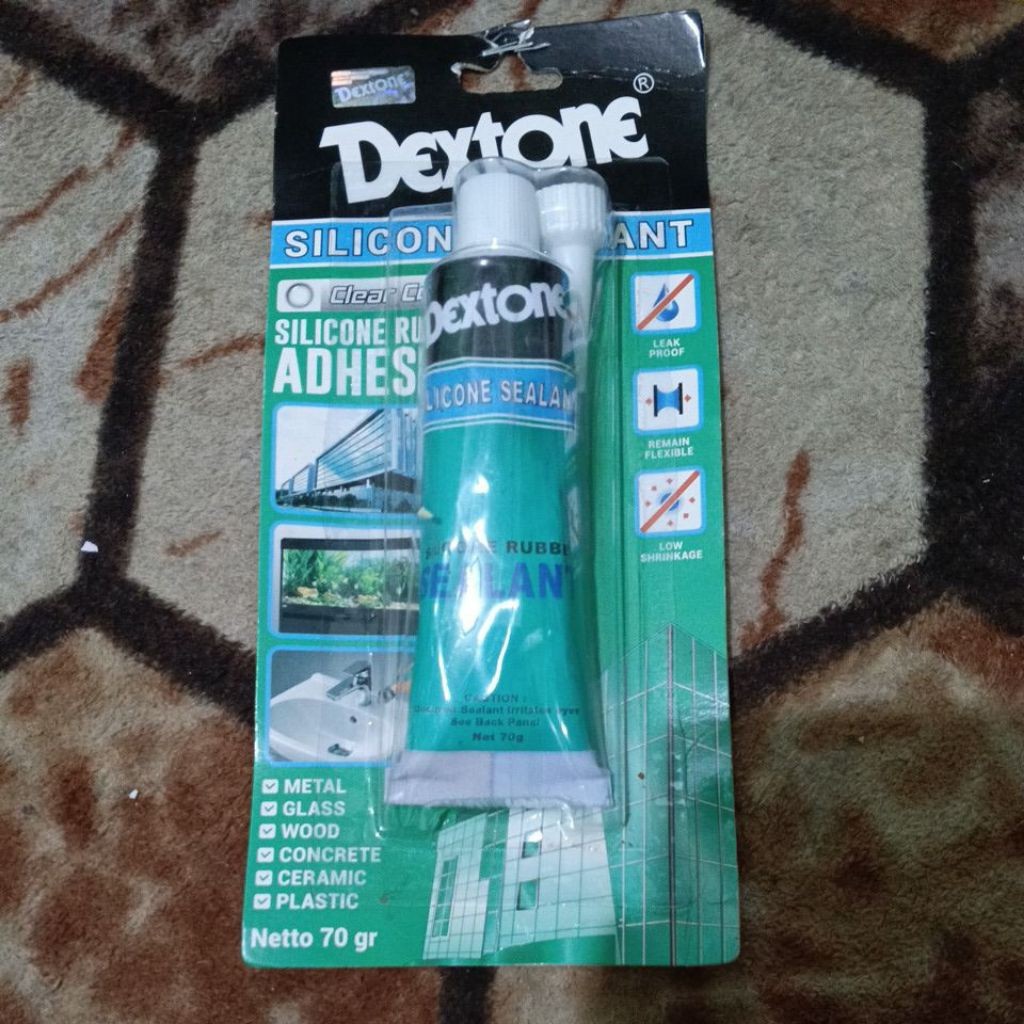 LEM DEXTONE SILICONE SEALANT CLEAR BENING 30GR LEM KACA SILICONE RUBBER SEALANT | DEXTONE SILICONE S