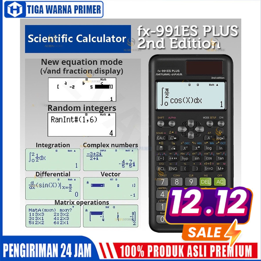 Kalkulator Scientific ilmiah FX-991EX/991ES-Plus Kalkulator Scientific Calculator  Scientific  Calcu
