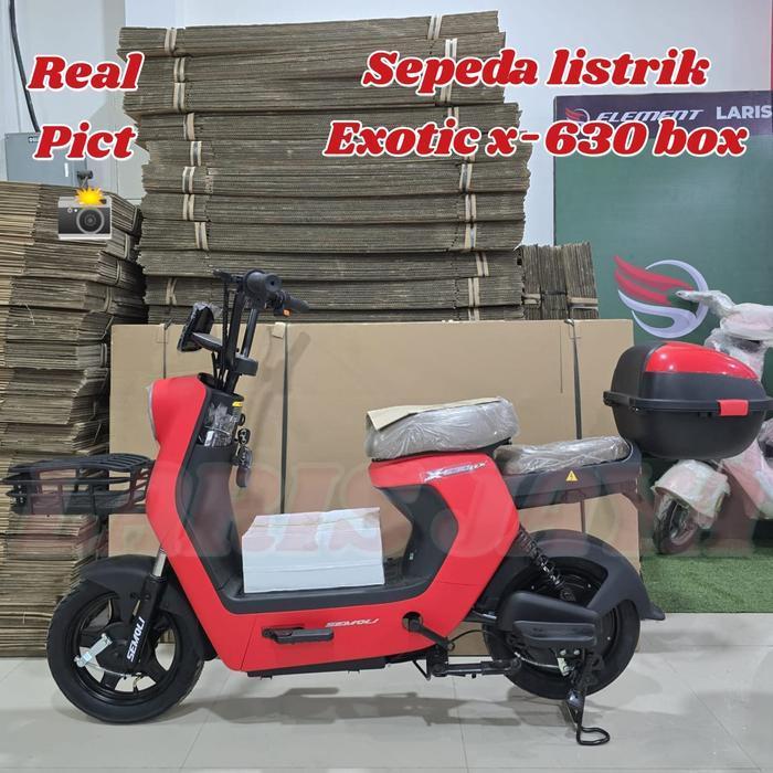 EXOTIC X 630 SEPEDA LISTRIK EXOTIC X-630 NEW TYPE TERBARU E-BIKE . SELIS EXOTIC TERBARU TYPE X 630