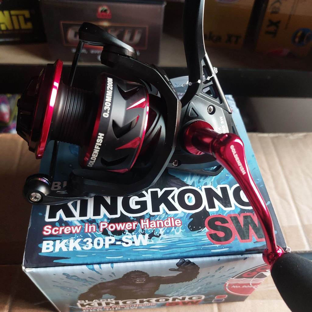Reel GOLDENFISH Black KingKong Power Handle SW 2000 dan 3000