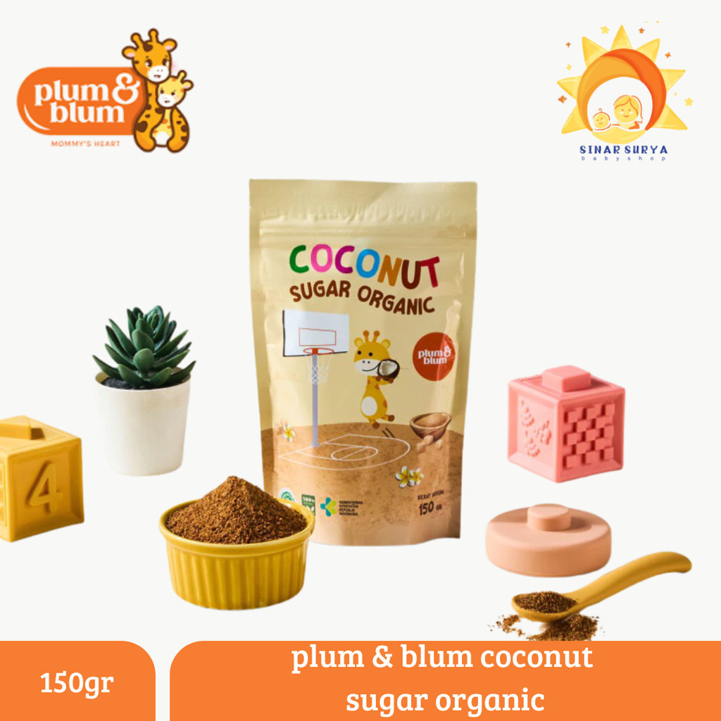 Plum & Blum Coconut Milk Powder Coconut Sugar - Coconut Sugar Ladang Organik
