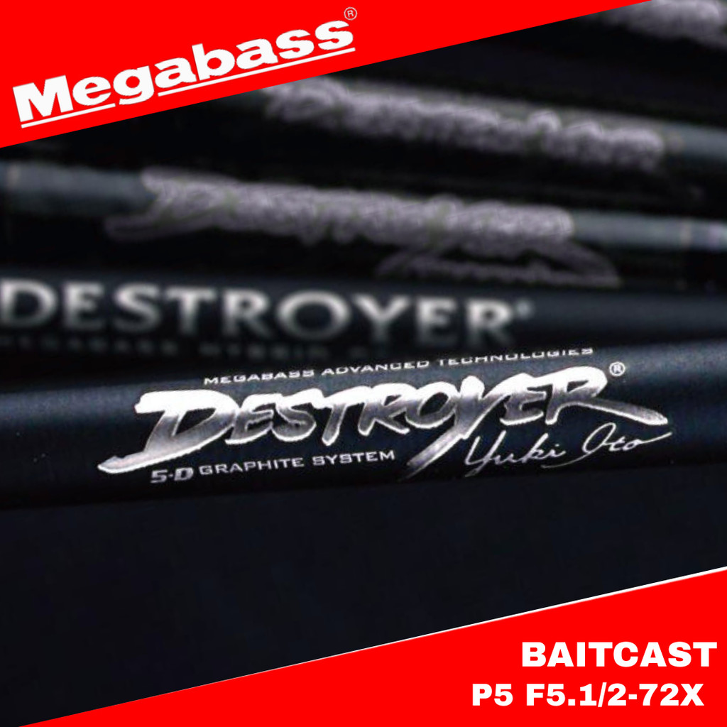 Megabass Baitcasting Rod Destroyer P5 F5.1/2-72X (2953)