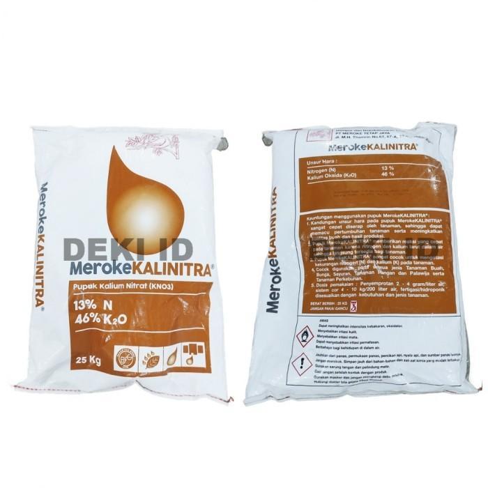 Kalinitra Meroke 25 Kg Via Kargo Pupuk KNO3 Putih Kemasan Pabrik Nutrisi Generatif Tanaman Anggur Ma