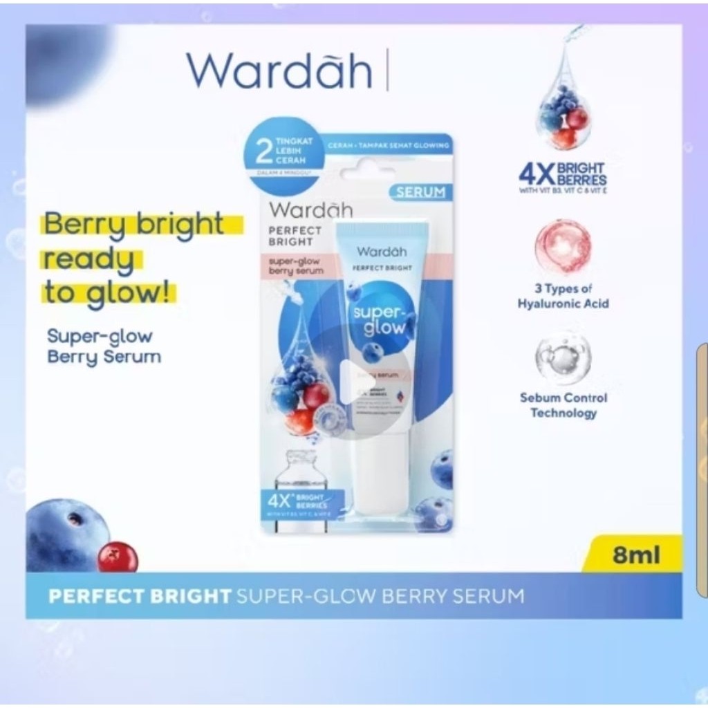 Wardah Serum Penghilang Flek Hitam / Wardah Serum Glowing / Penghilang Bercak Merah Bekas Jerawat