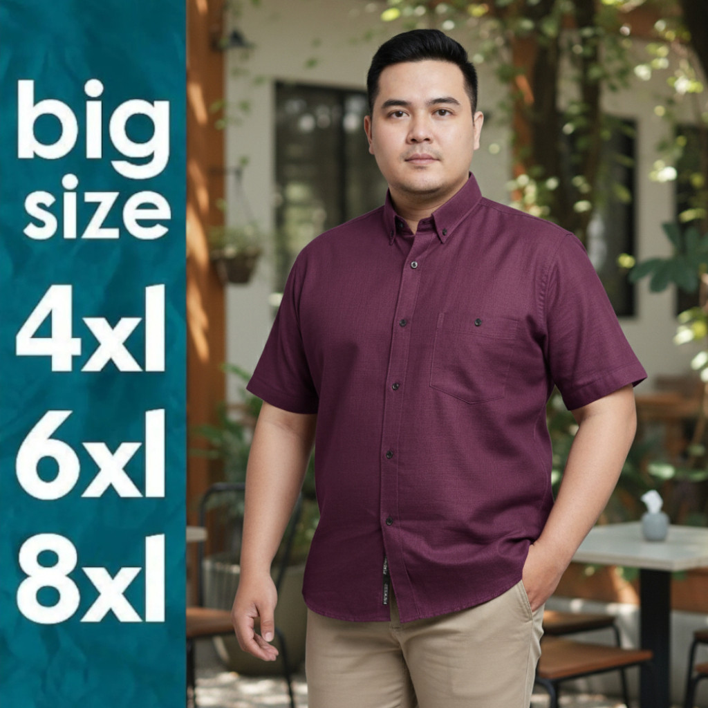 Kemeja Pende Pria Jumbo 4XL 6XL 8XL Big SIZE Adem Premium Kemeja Pria Jumbo Big Size 4XL 6XL 8XL – K
