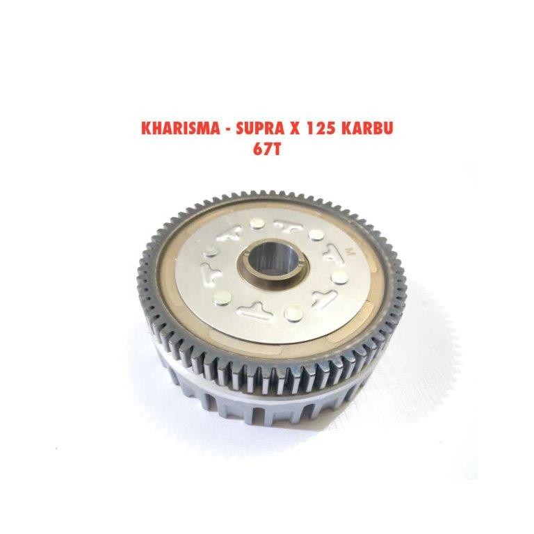 RUMAH KAMPAS KOPLING KOMPLIT GIGI SEKUNDER KHARISMA SUPRA X 125