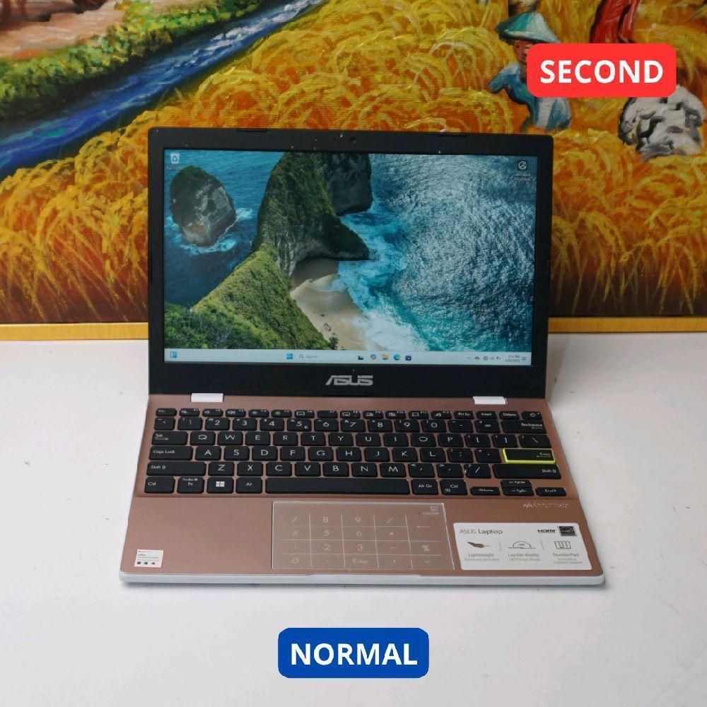 ASUS VIVOBOOK_ASUSLAPTOP E210MAB_E210MA CELERON N4020 8 GB (12") LAPTOP SECOND ORIGINAL SINAR MUTIAR