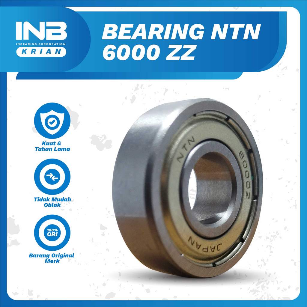 Laker Bearing 6000 zz NTN Laker As Roda Depan Belakang Sepeda Bearing Depan Kepala Bor Original NTN 