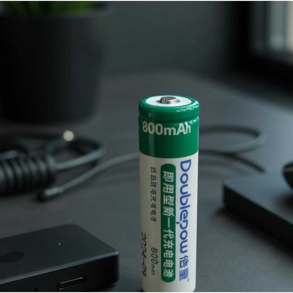Doublepow Baterai Rechargeable 14500 Li-Ion 3.7V 800mAh