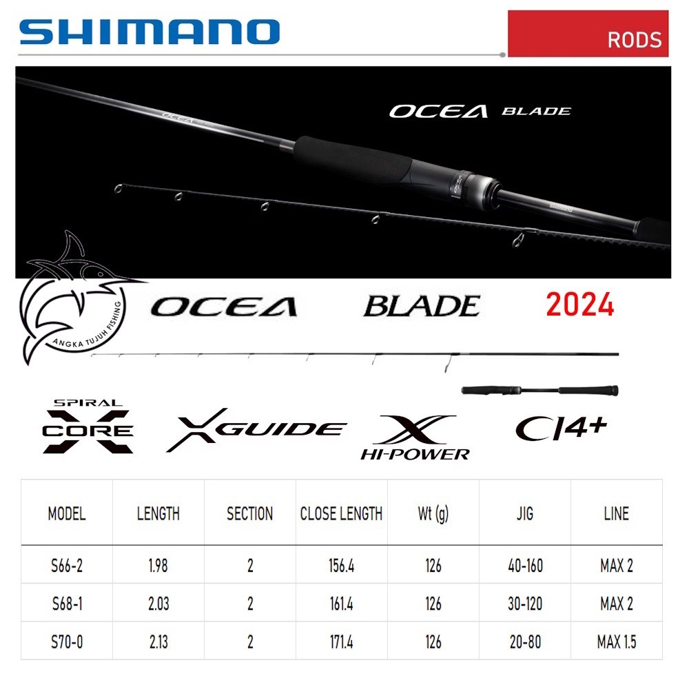 Rod Joran Pancing Shimano Ocea Blade Model 2024