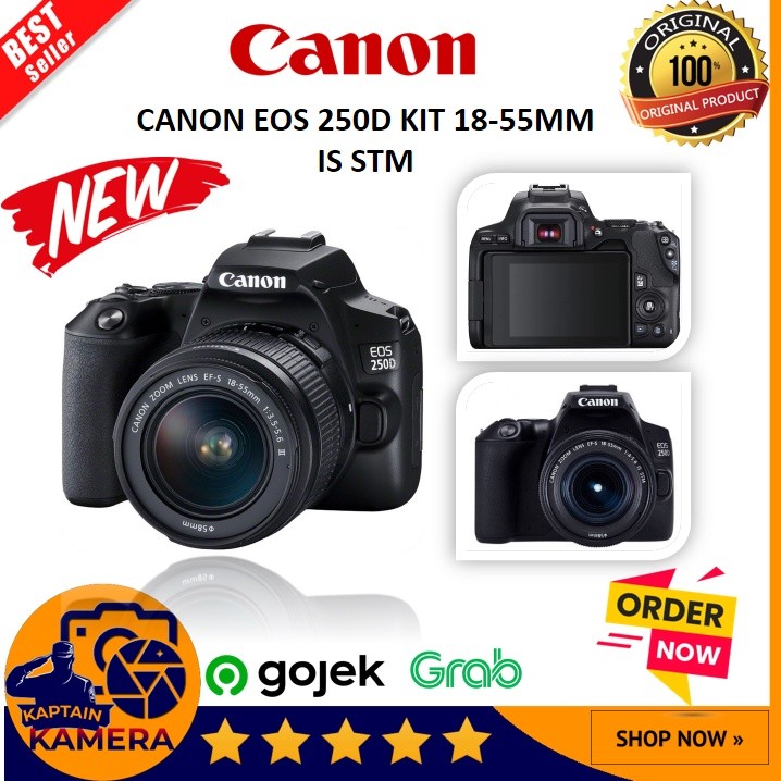 Canon EOS 250D Kit 18-55mm IS STM DSLR CameraMurah
