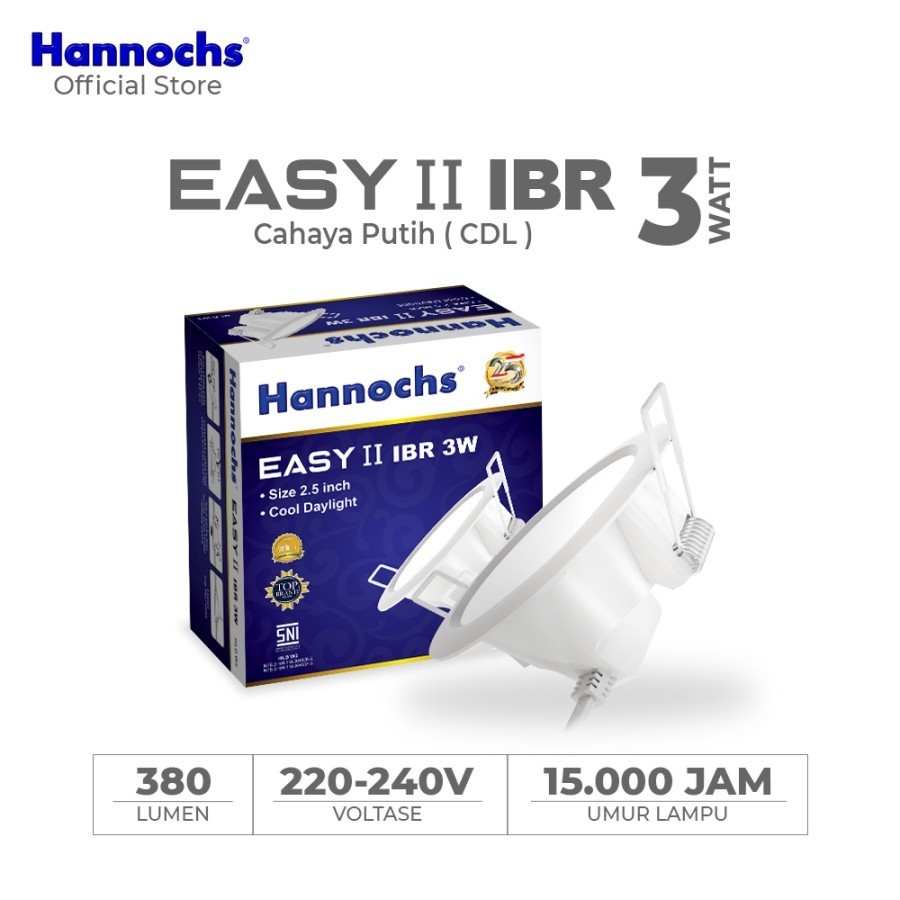 Led Hannochs Easy II 3w 5w 7w 9w 12w 15w 20w - Lampu Hannochs Downlight Easy II