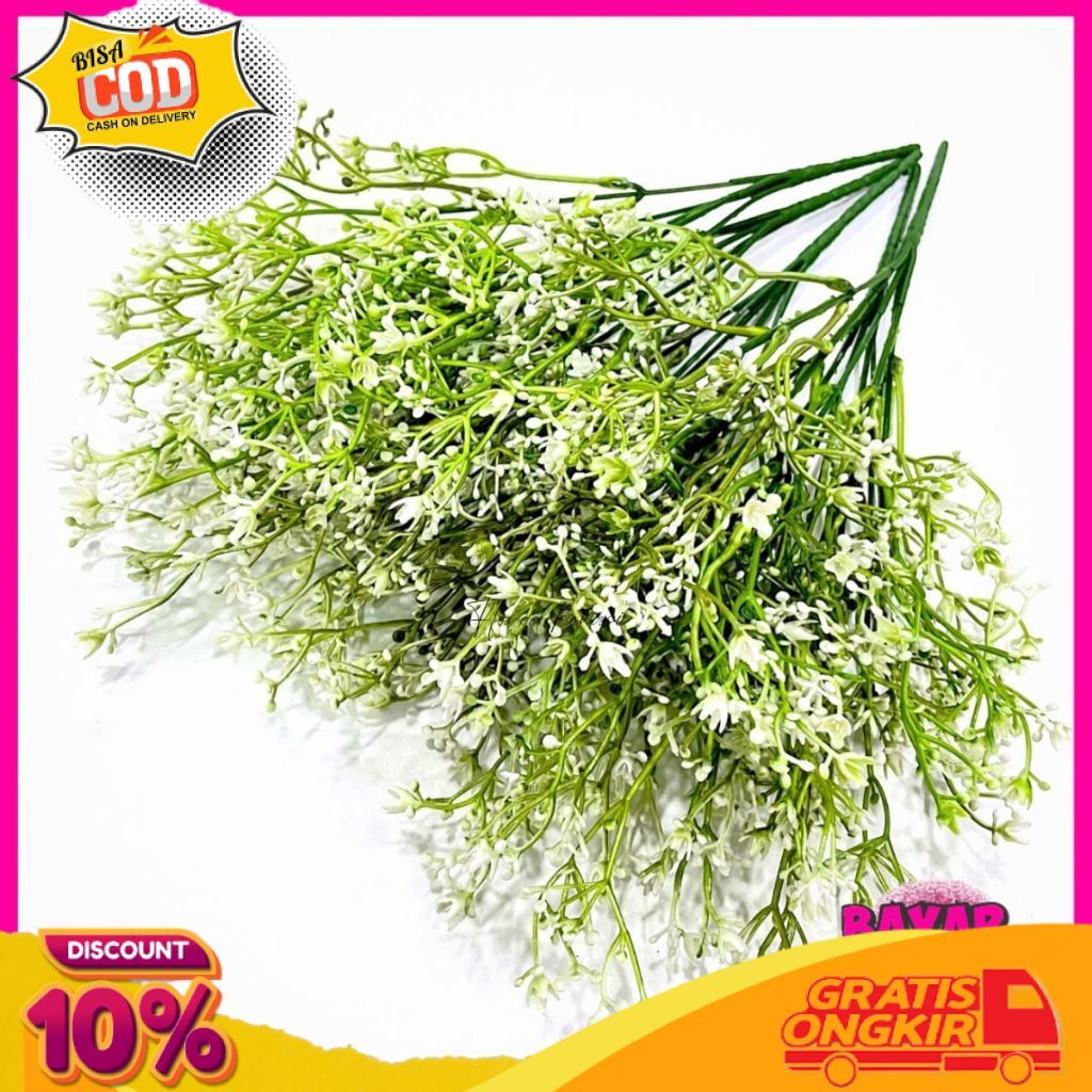 CUTE Baby Breath Pikok Gypso Plastik Bunga Dekorasi Rumah Dan Dekorasi Pelaminan/Pikok FLORE