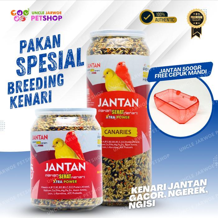 Promo JANTAN Pakan Sehat Kenari Gacor Ngerek Ngisi Breeding - JANTAN KECIL Terlaris