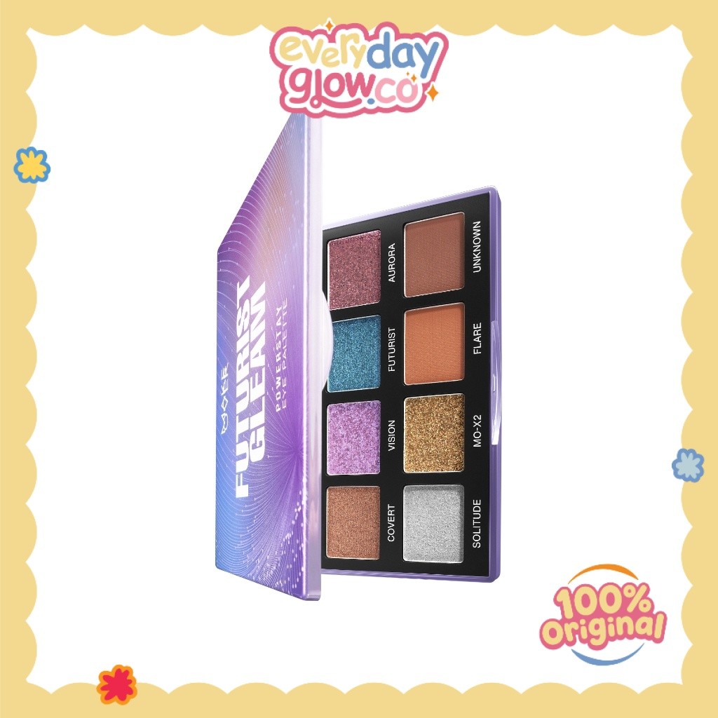 Eyeshadow MAKE OVER Powerstay Eye Palette Futurist Gleam ORIGINAL Eyeshadow BEST SELLER Intense Taha