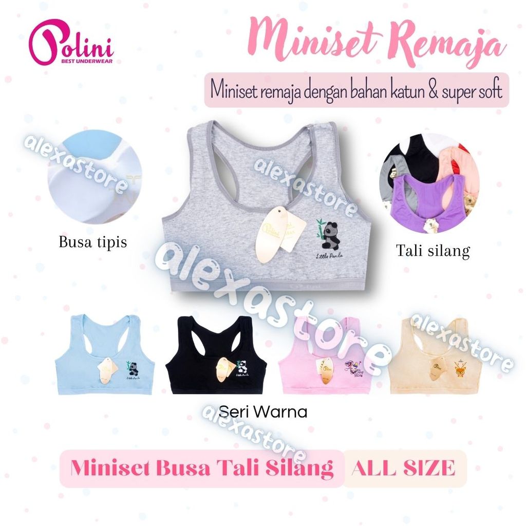 MINISET POLINI KAIT 3 / BH POLINI  Remaja / Pakaian Dalam Wanita