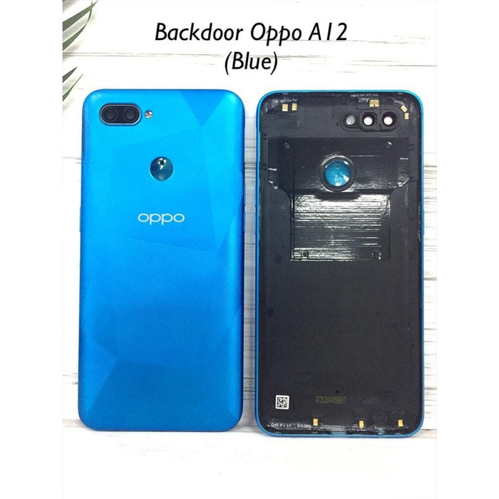 BACKDOOR / BACK CASING / TUTUP BELAKANG OPPO A12 - Hitam